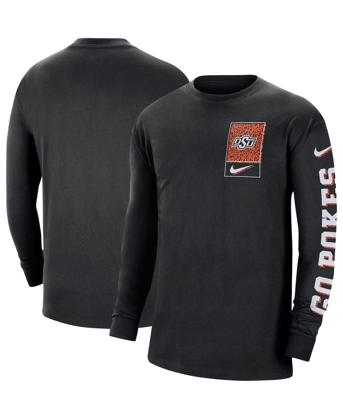 Mens Nike Black Oklahoma State Cowboys Seasonal Max90 2-Hit Long Sleeve T-shirt Product Image