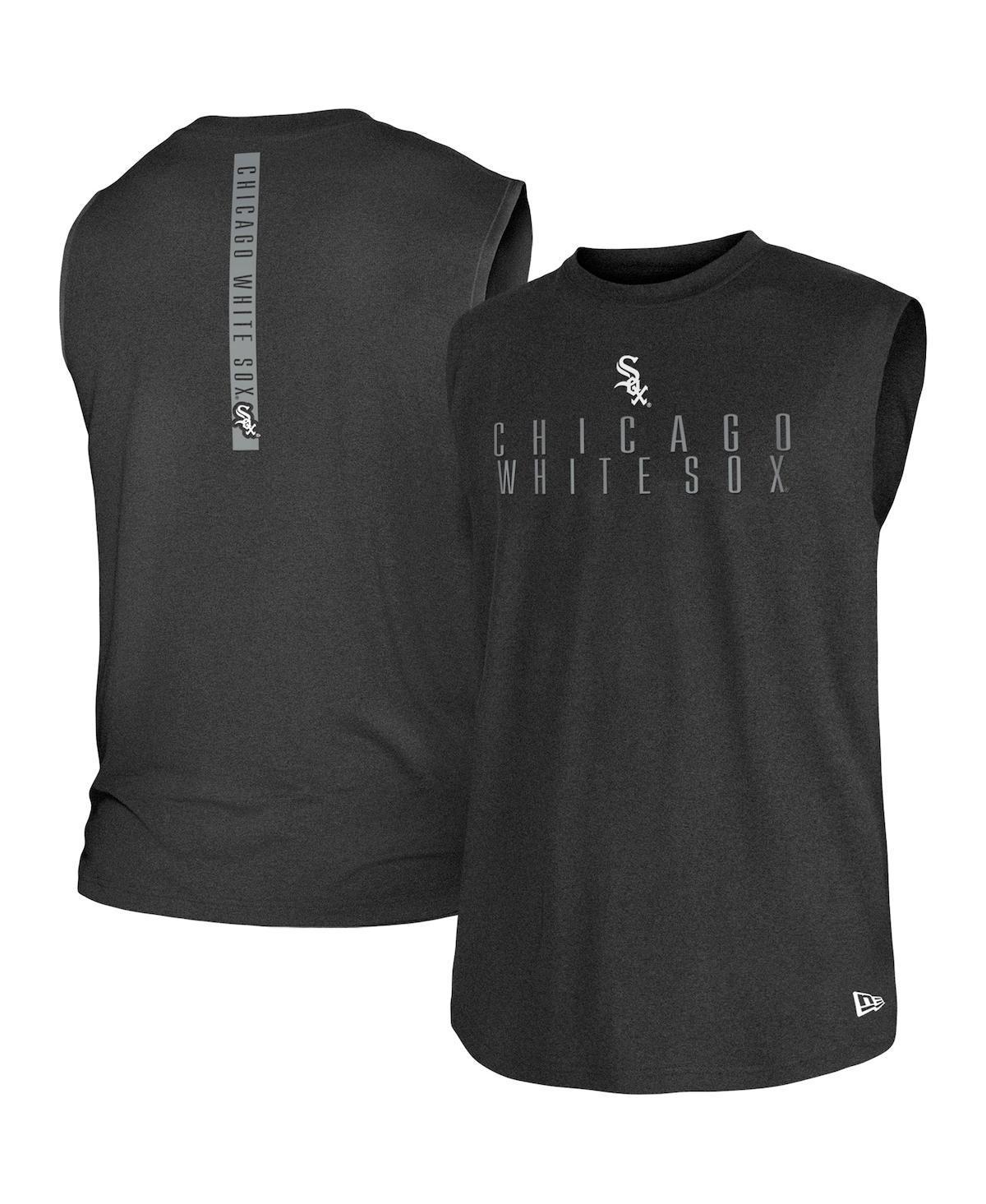 Mens New Era Black Chicago White Sox Team Muscle Tank Top Product Image