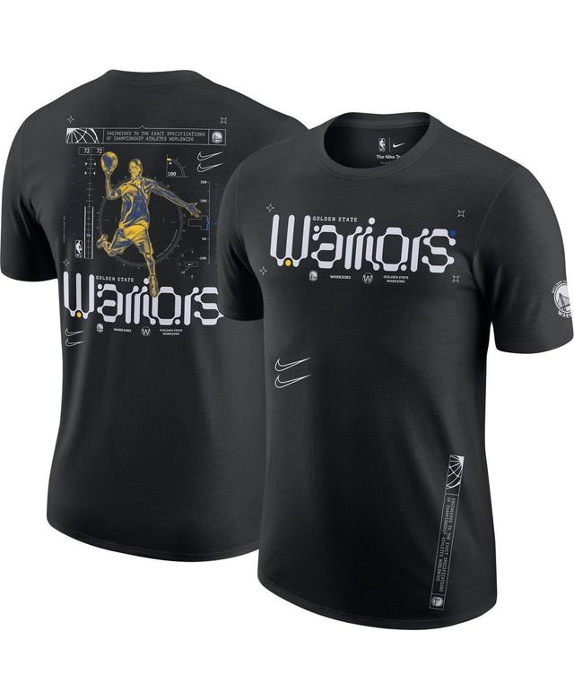 Mens Nike Black Golden State Warriors Courtside Air Traffic Control Max90 T-shirt Product Image