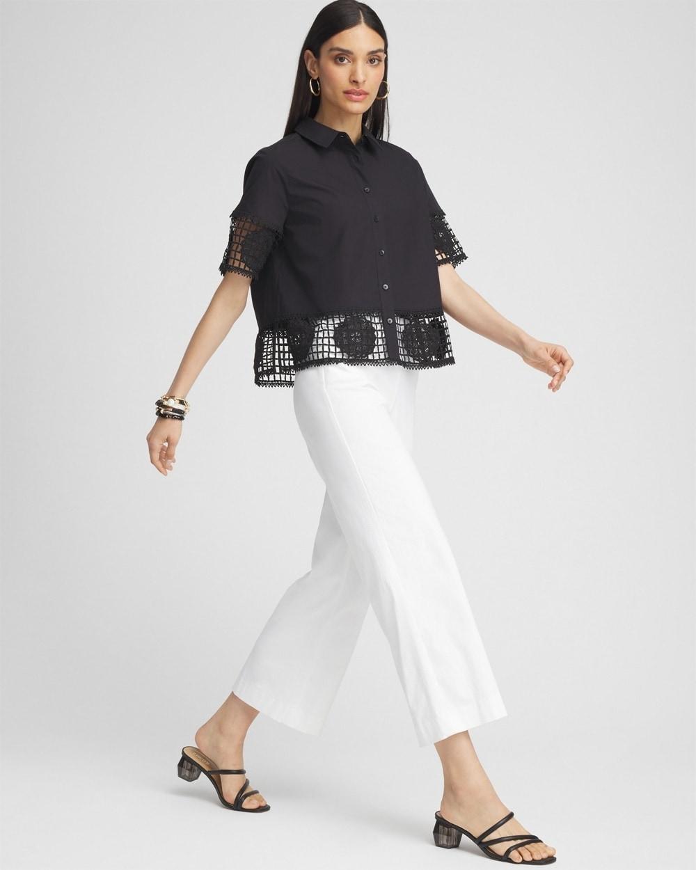 Pull-on Wide Leg Pants Product Image