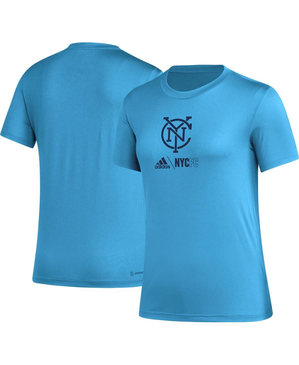 Womens adidas Blue New York City FC AEROREADY Club Icon T-Shirt Product Image