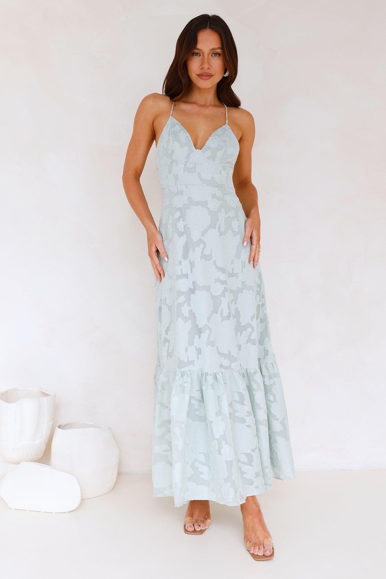 Elara Maxi Dress Sage Product Image