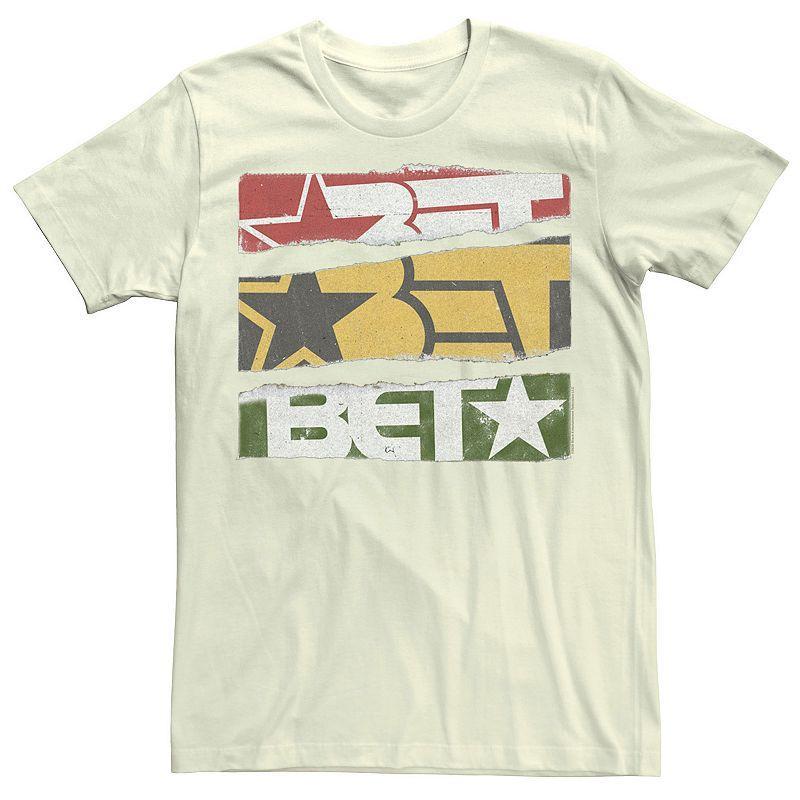 Mens BET Paper Tear Logo Tee Natural Product Image