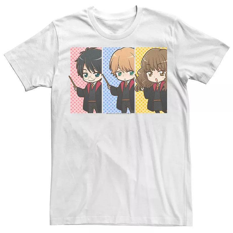 Mens Harry Potter Hermione Granger Ron Weasley Anime Panel Tee Product Image