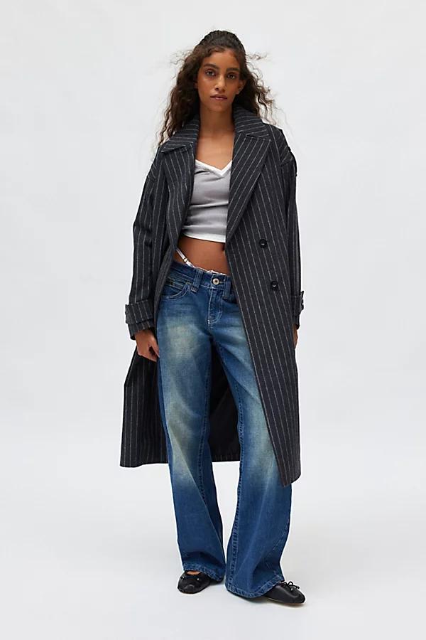 Silence + Noise Quinn Slouchy Overcoat Jacket Womens at Urban Outfitters product image