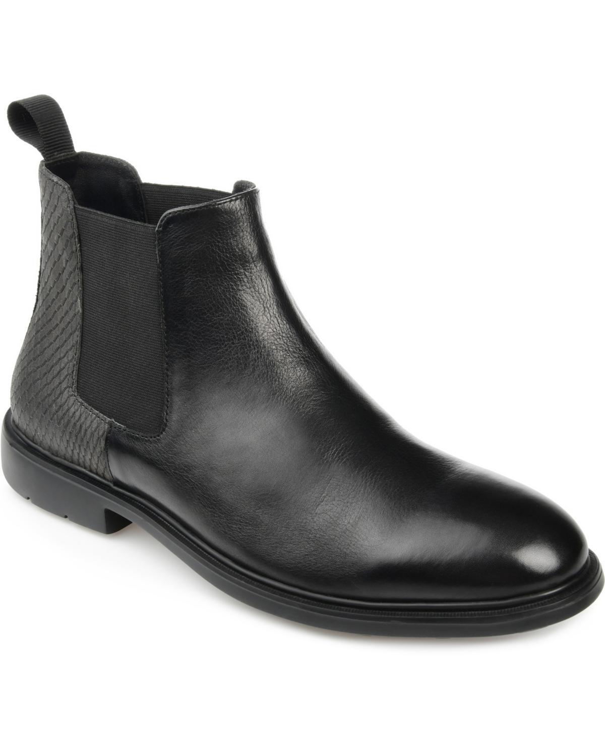Thomas & Vine Oswald Mens Leather Chelsea Boots Black Product Image