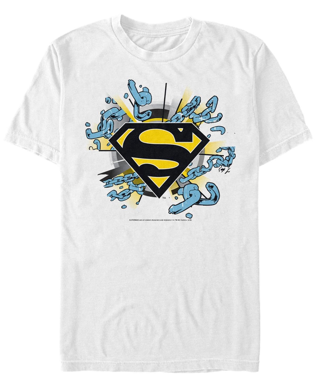 Fifth Sun Dc Mens Superman Break The Chains Logo Short Sleeve T-Shirt Product Image