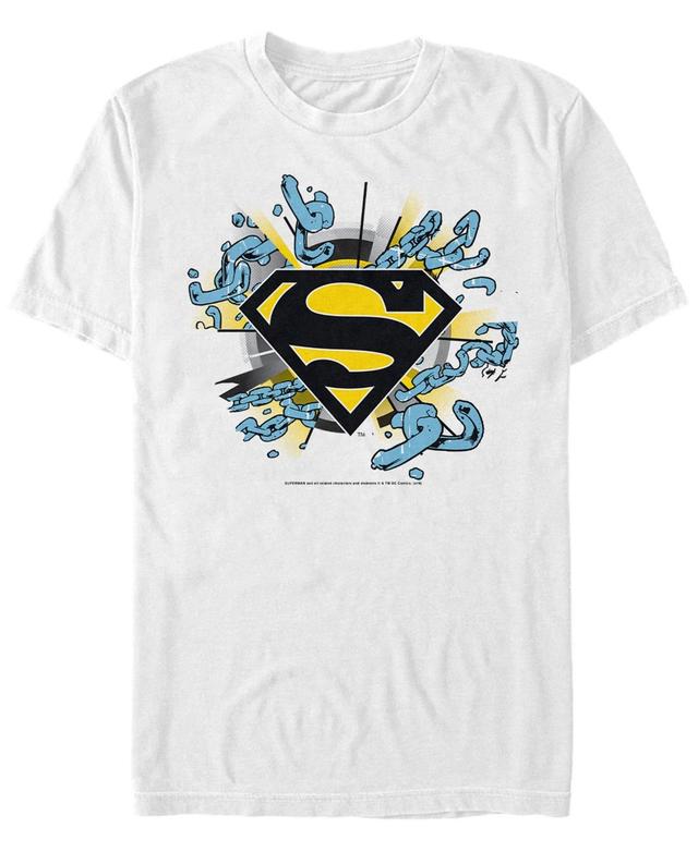 Fifth Sun Dc Mens Superman Break The Chains Logo Short Sleeve T-Shirt Product Image