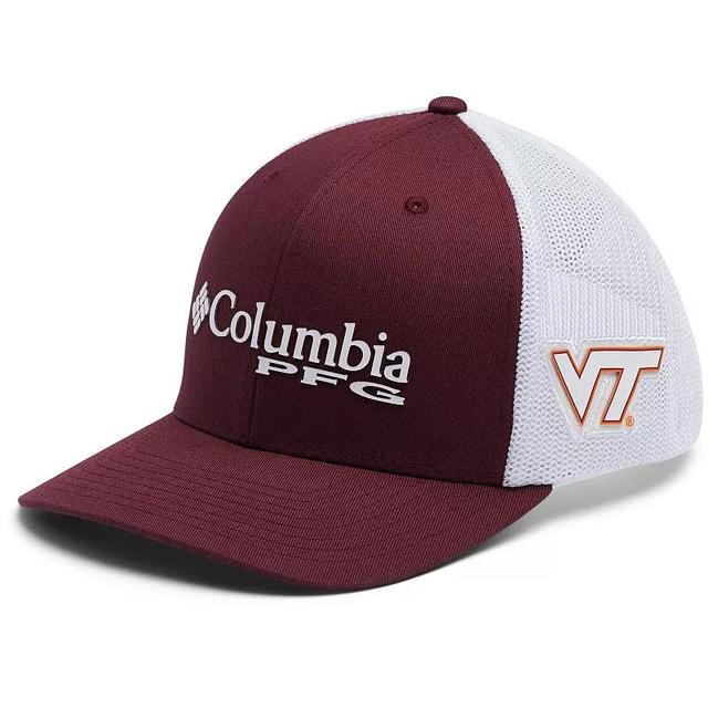 Mens Columbia Maroon Virginia Tech Hokies PFG Snapback Adjustable Hat Product Image