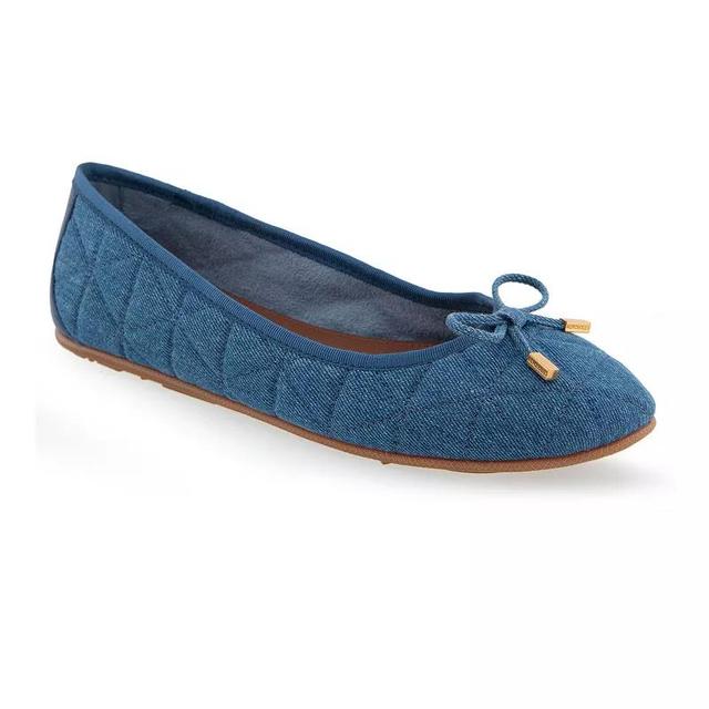 Aerosoles Pia Womens Ballet Flats Med Blue Quilted Blue Product Image