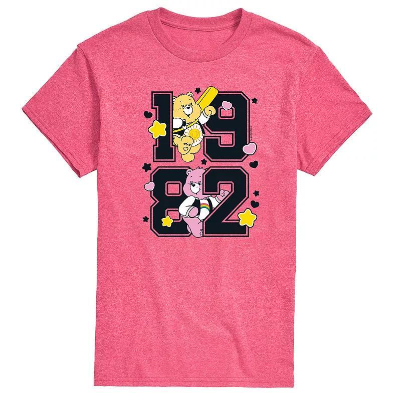 Mens Care Bears 1982 Team Care Bears Graphic Tee Heather Pink Product Image