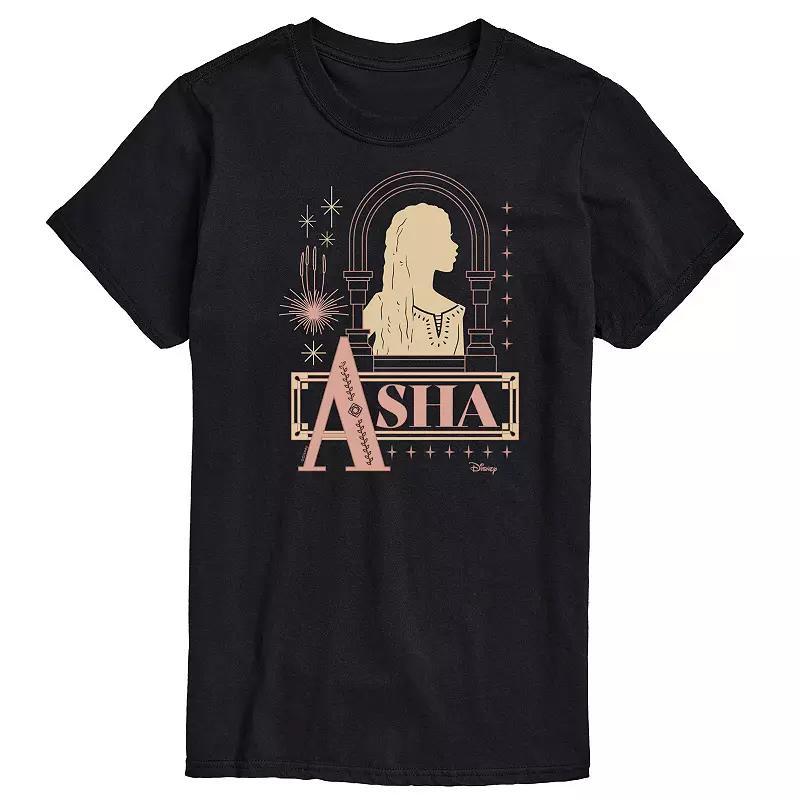 Disneys Wish Asha Mens Badge Graphic Tee Product Image