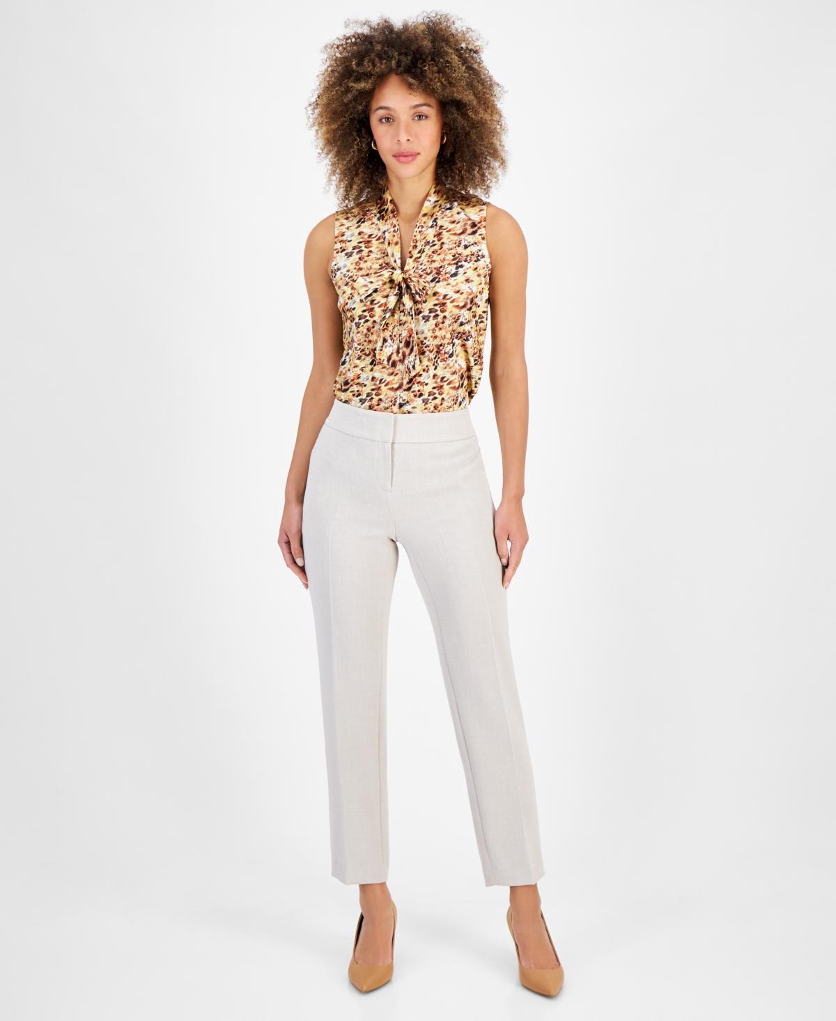 Kasper Petite Slim Straight-Leg Trousers Product Image