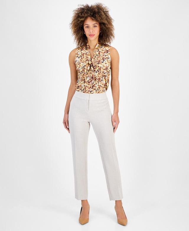 Kasper Petite Slim Straight-Leg Trousers Product Image