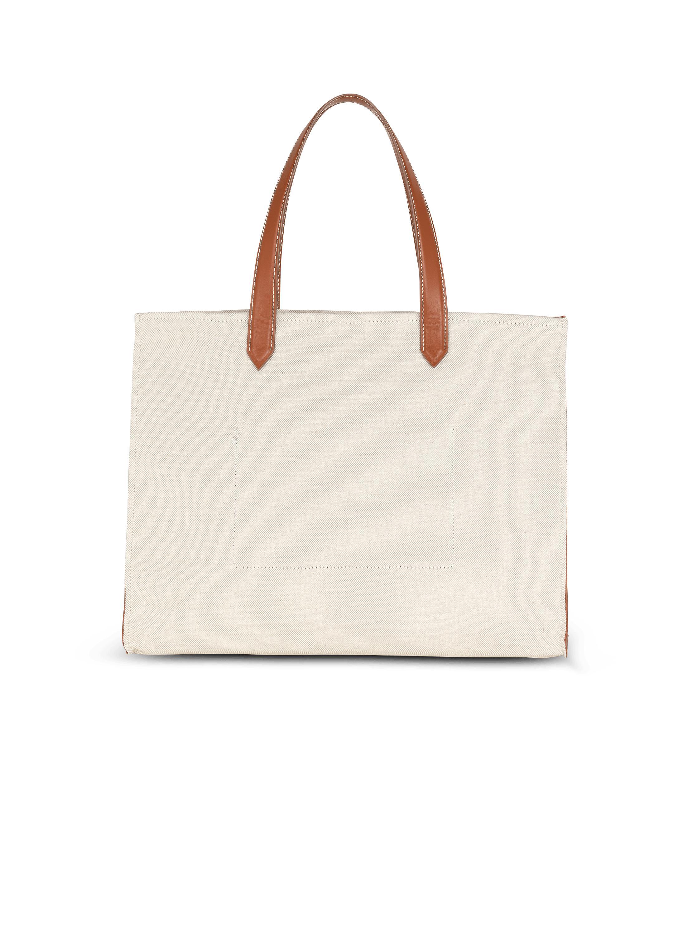 B-Army 42 canvas tote bag with leather details Product Image