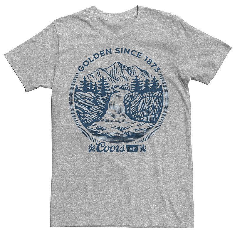 Big & Tall Miller Coors Golden SInce 1789 Logo Tee, Mens Athletic Grey Product Image