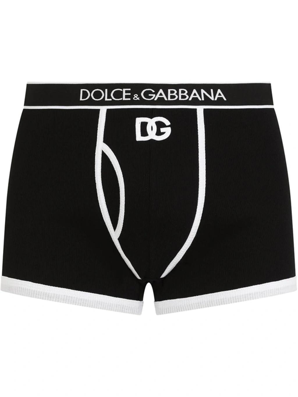 Black Contrast Logo Cotton Boxers Product Image