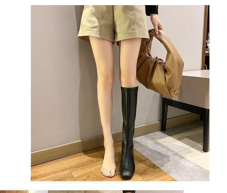 Block-Heel Zip Short Boots / Tall Boots Product Image