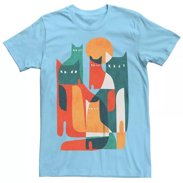 Mens Abstract Cats Graphic Tee Product Image