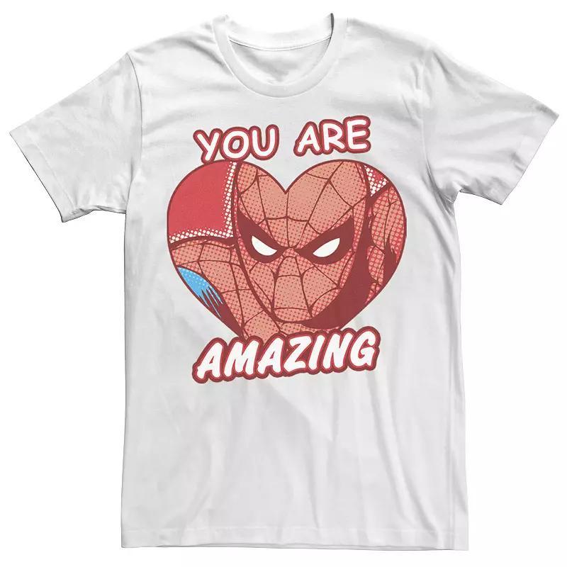 Mens Marvel Amazing Heart Comic Tee Product Image