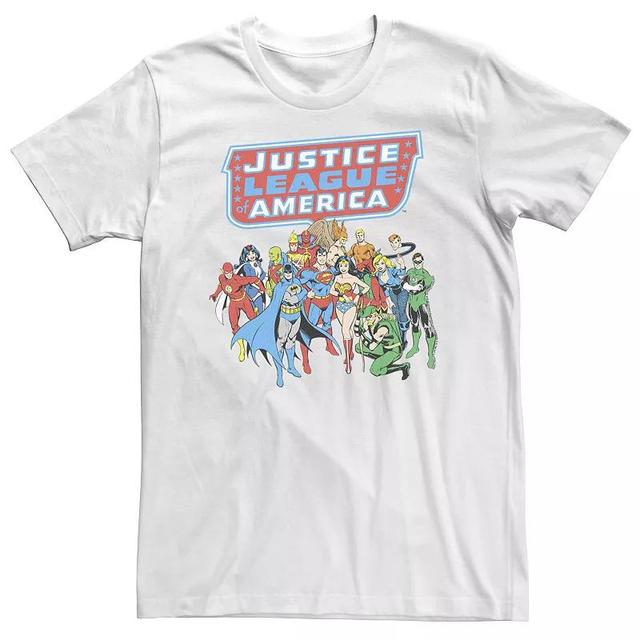 Big & Tall DC Comics Justice League Of America Group Shot Tee, Mens Product Image