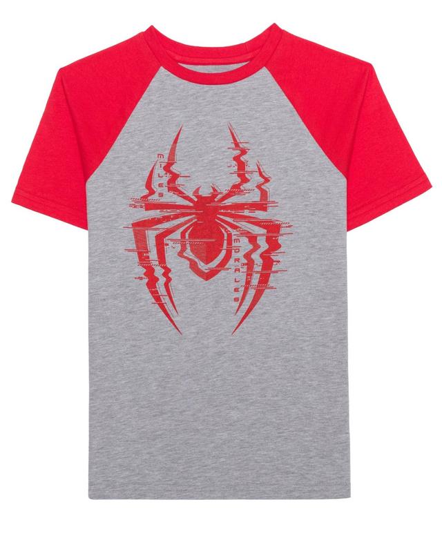 Spider Man Big Boys Graphic Print T-Shirt - Grey Product Image