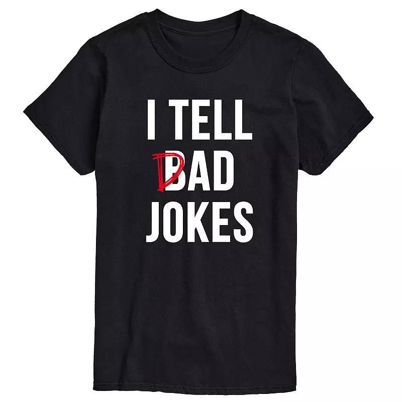 Mens I Tell Dad Jokes Graphic Tee Product Image