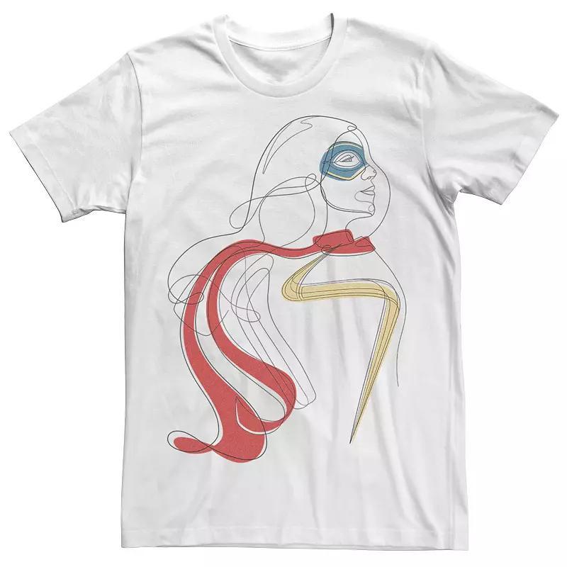 Mens Marvel Ms. Marve Line Sketch Tee Product Image