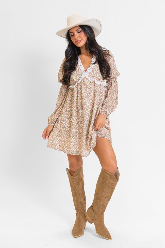 Doubt Me Now Ditsy Floral Babydoll Dress Product Image