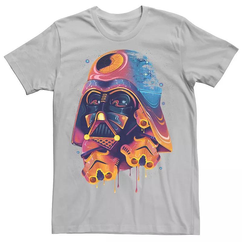 Mens Star Wars Colorful Melted Vader Collage Tee Blue Product Image