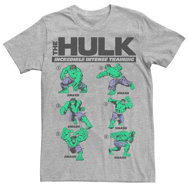 Mens Marvel Comics Retro The Incredible Hulk Training Graphic Tee Athletic Grey Product Image