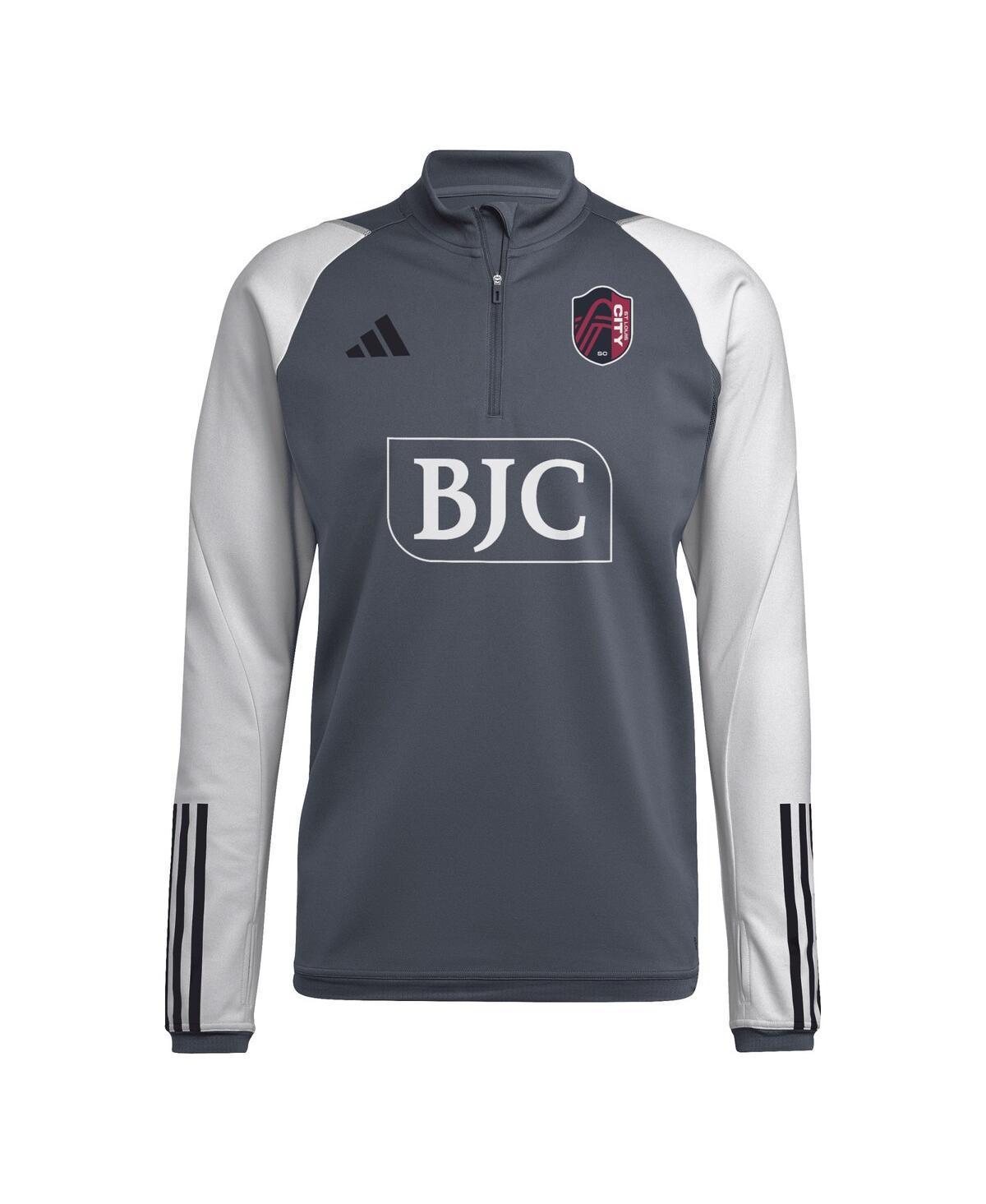 Mens adidas Gray St. Louis City Sc 2024 On-Field Aeroready Quarter-Zip Training Top Product Image