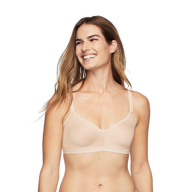 Warners Easy Does It Underarm-Smoothing with Seamless Stretch Wireless Lightly Lined Comfort Bra RM3911A, Womens Toasted Brown Product Image