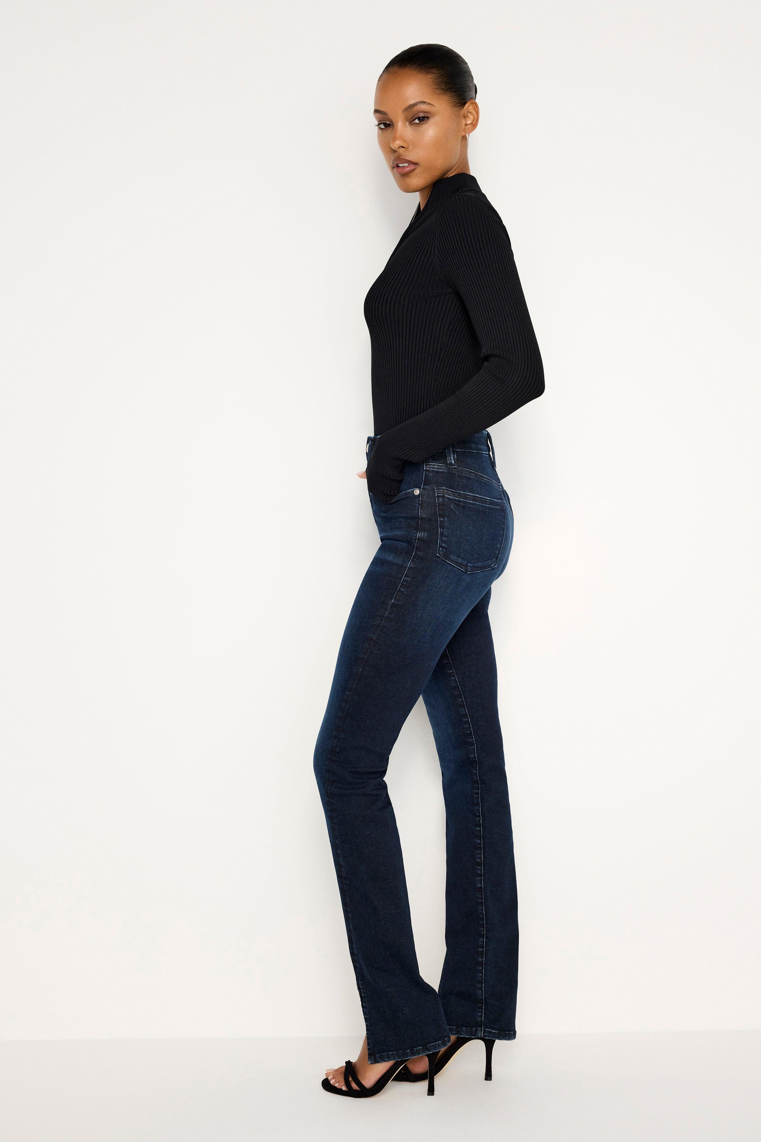 ALWAYS FITS GOOD CLASSIC SLIM STRAIGHT JEANS | INDIGO688 Product Image