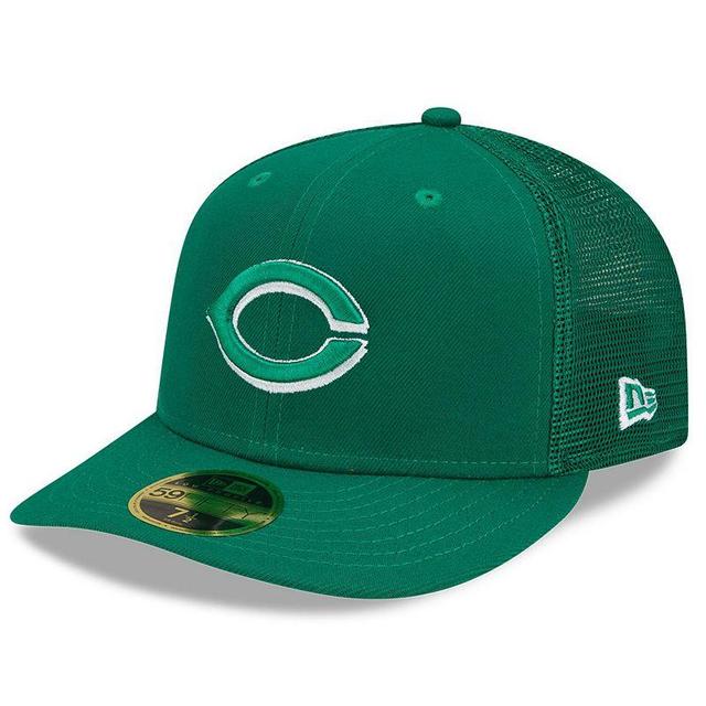 Mens New Era Green Cincinnati Reds 2022 St. Patricks Day On-Field Low Profile 59FIFTY Fitted Hat Product Image