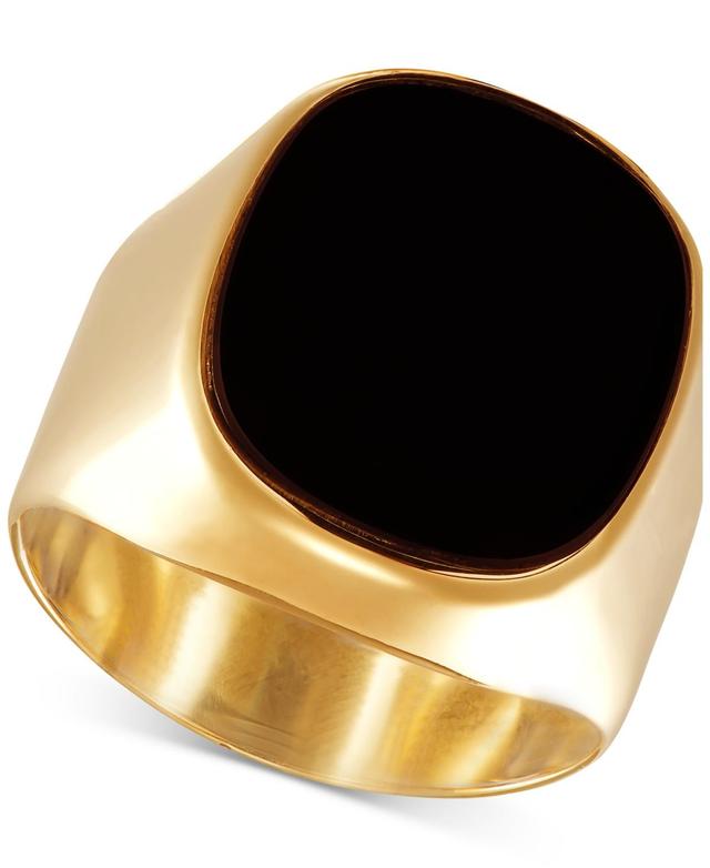 Mens Onyx Ring in 10k Gold Product Image