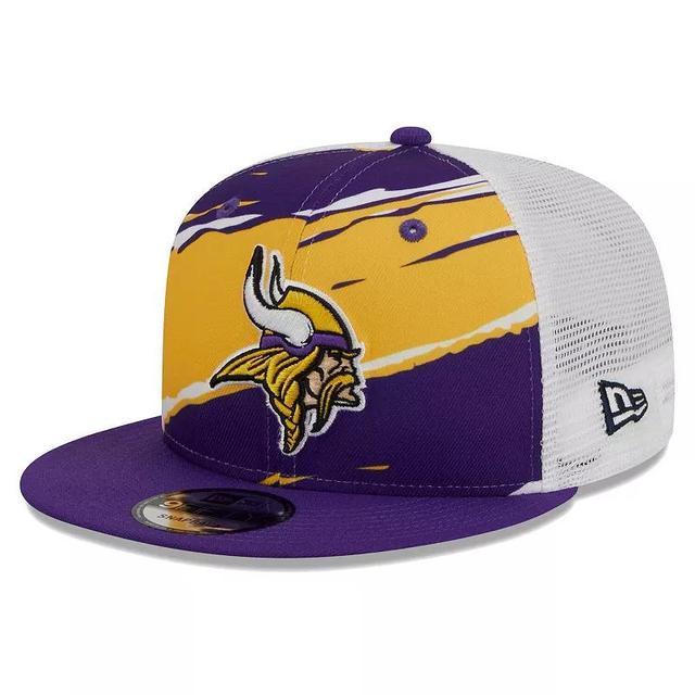 Mens New Era Purple Minnesota Vikings Tear Trucker 9FIFTY Snapback Hat Product Image