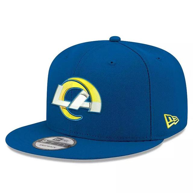 Mens New Era Royal Los Angeles Rams Basic 9FIFTY Snapback Adjustable Hat Product Image