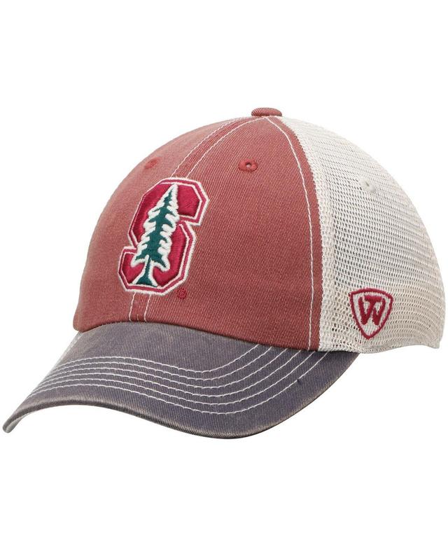 Mens Top of the World Cardinal/Gray Stanford Cardinal Offroad Trucker Adjustable Hat Product Image