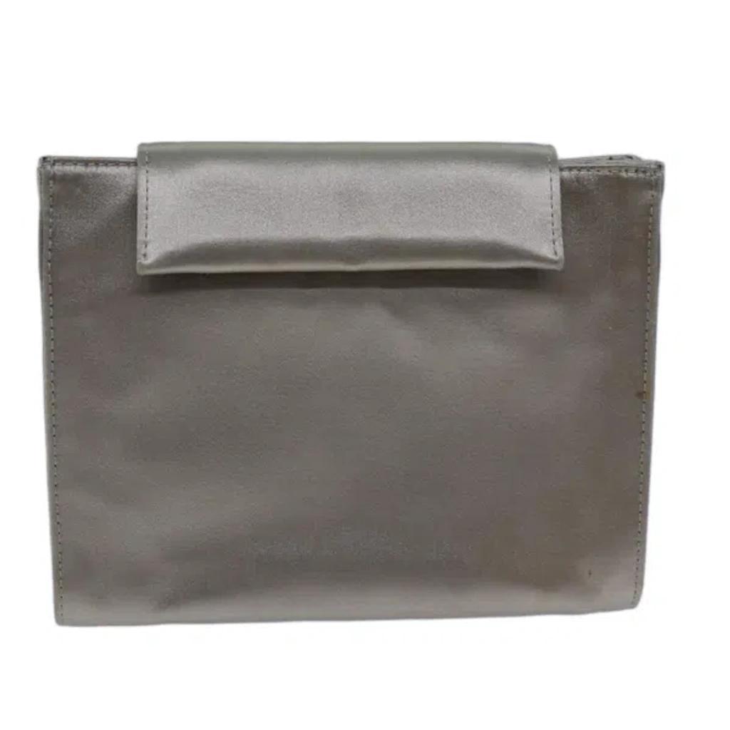 Grey Synthetic Clutch Bag () Product Image