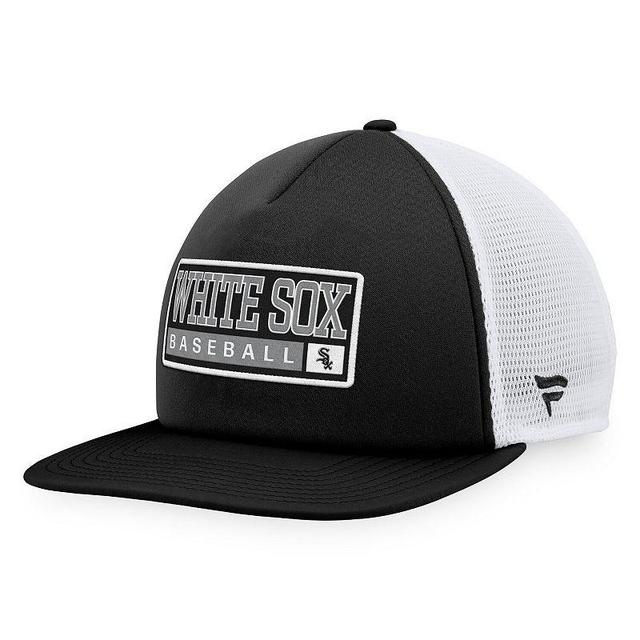 Mens Majestic /White Chicago White Sox Foam Trucker Snapback Hat Product Image