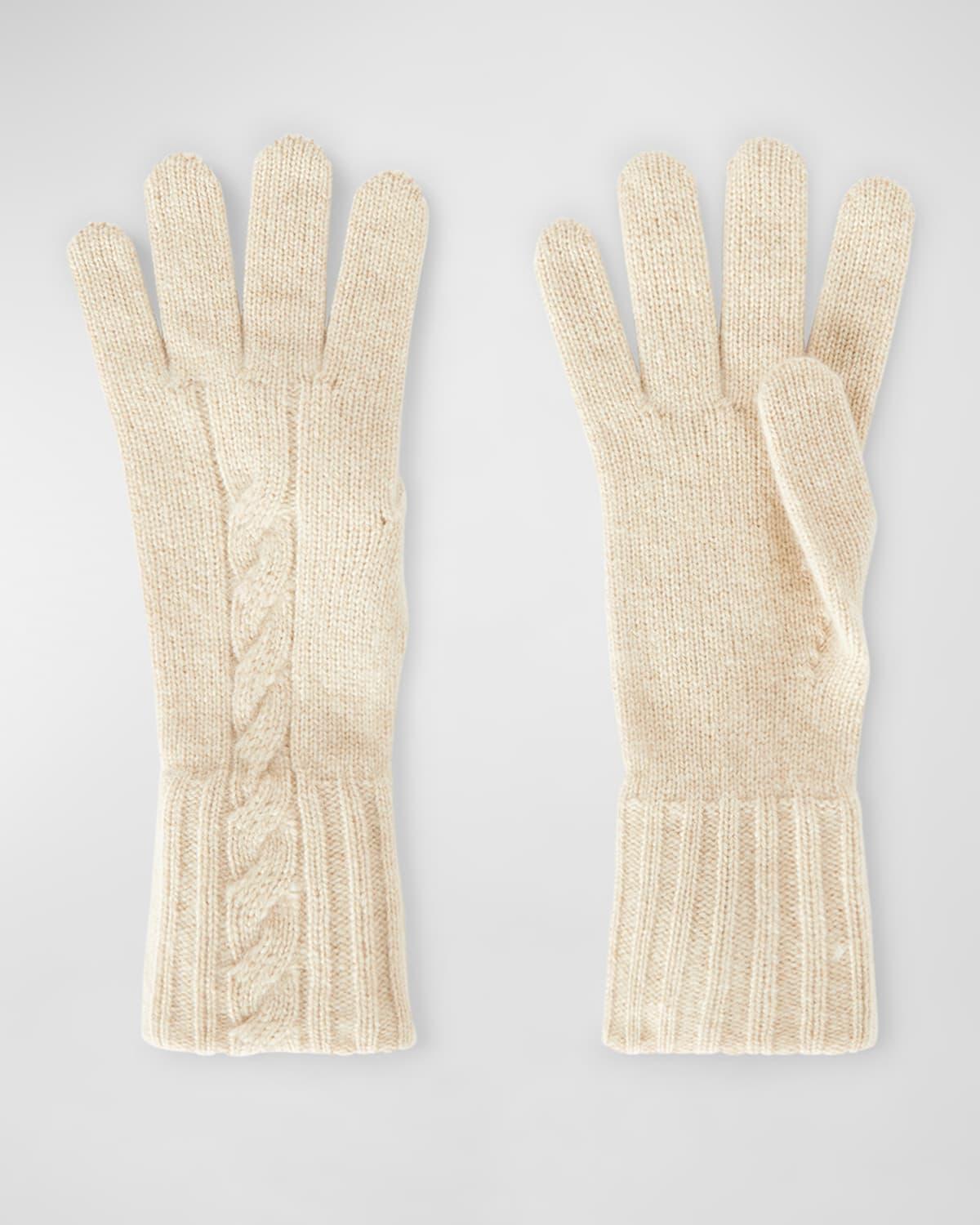 Short Knit Cashmere Gloves Product Image