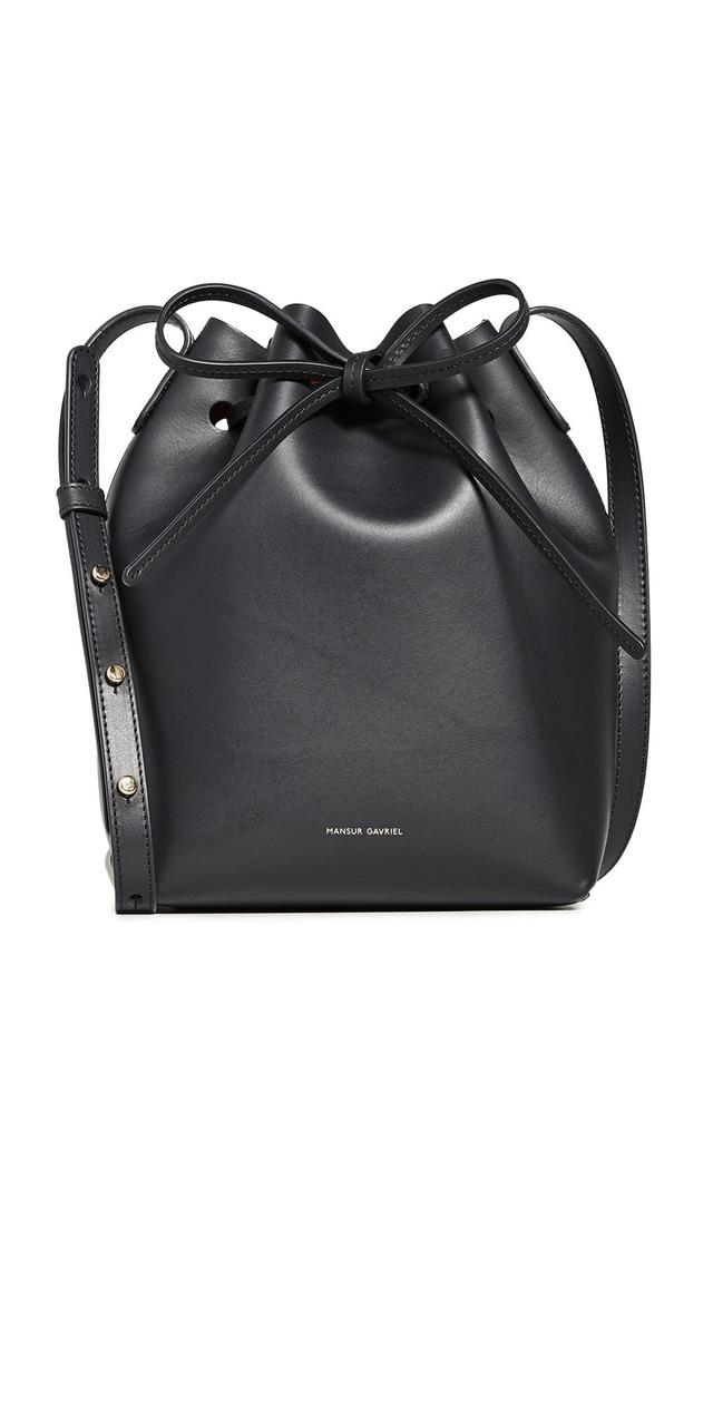 Mansur Gavriel Mini Leather Bucket Bag Product Image