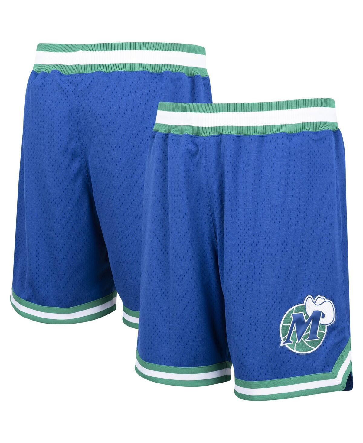 Mens Mitchell & Ness Blue Dallas Mavericks 1998/99 Hardwood Classics Authentic Shorts Product Image