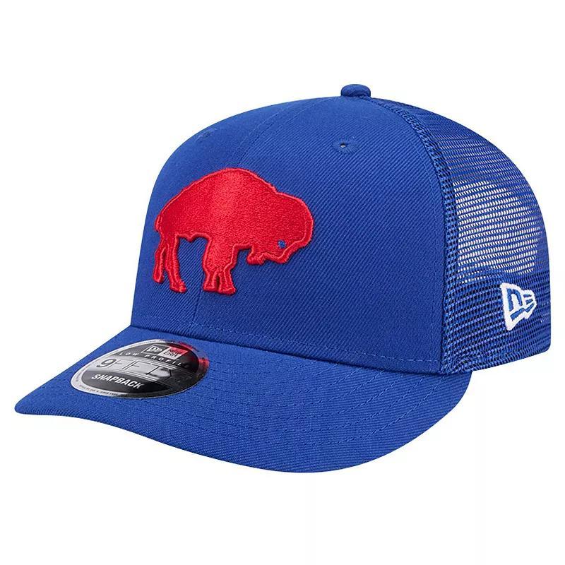 Mens New Era Royal Buffalo Bills Main Trucker Low Profile 9FIFTY Snapback Hat Product Image