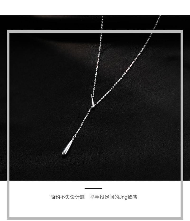 Droplet Alloy Lariat Necklace Product Image