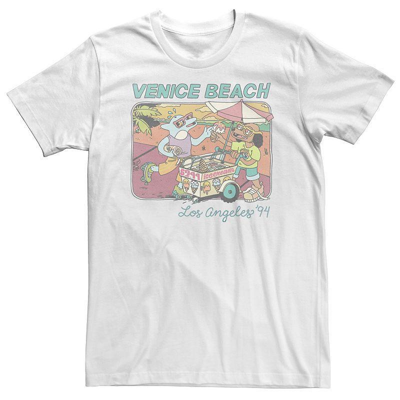 Big & Tall Venice Beach Retro Cartoon Portrait Tee, Mens Product Image