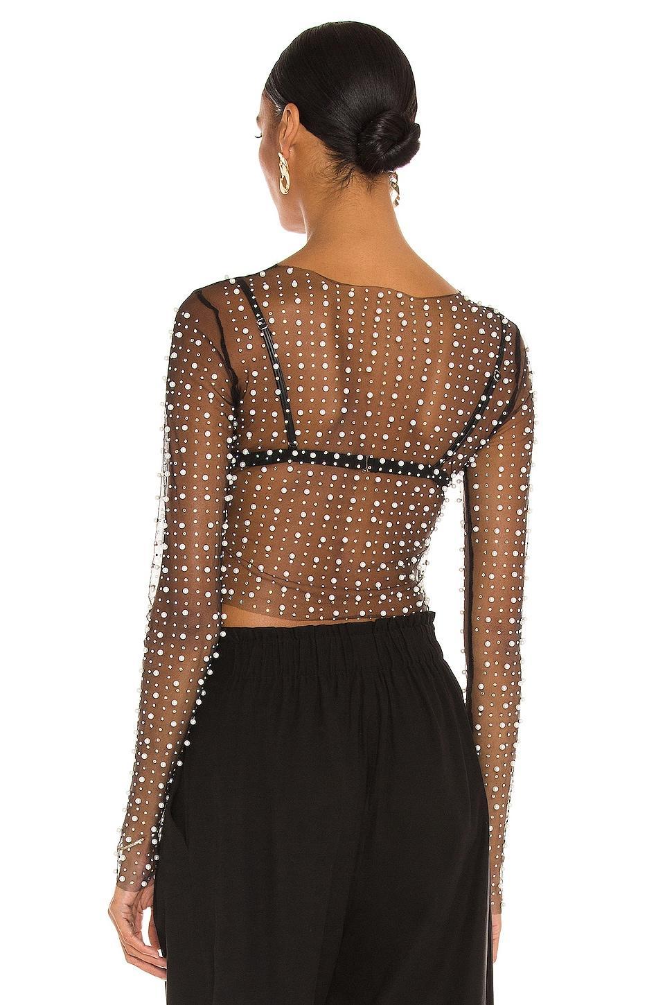 Look and Glisten Pearl Mesh Top Beach Bunny Product Image