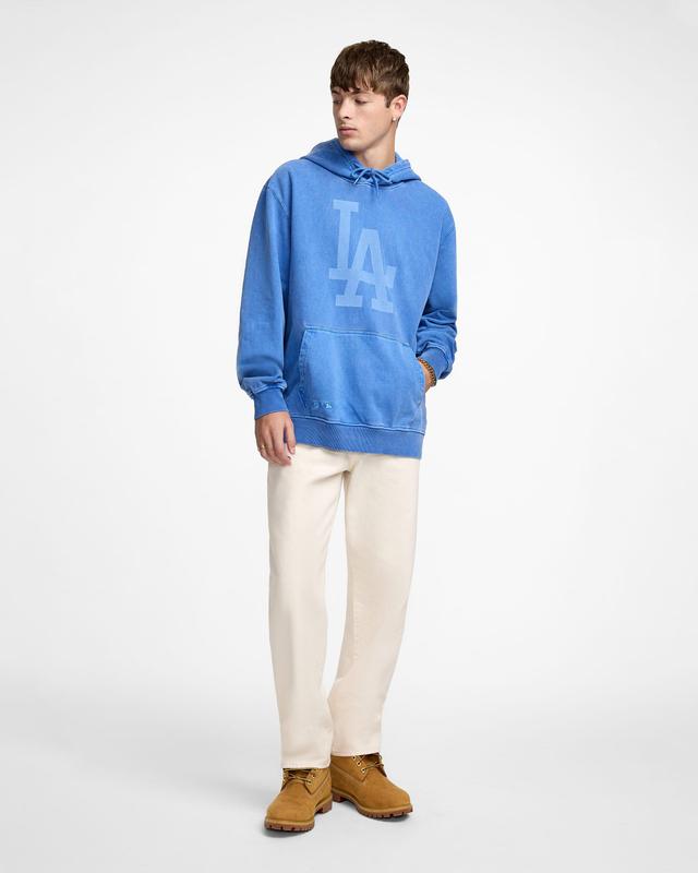 Los Angeles Dodgers Pigment Logo Blue Quartz Hoodie Male Product Image