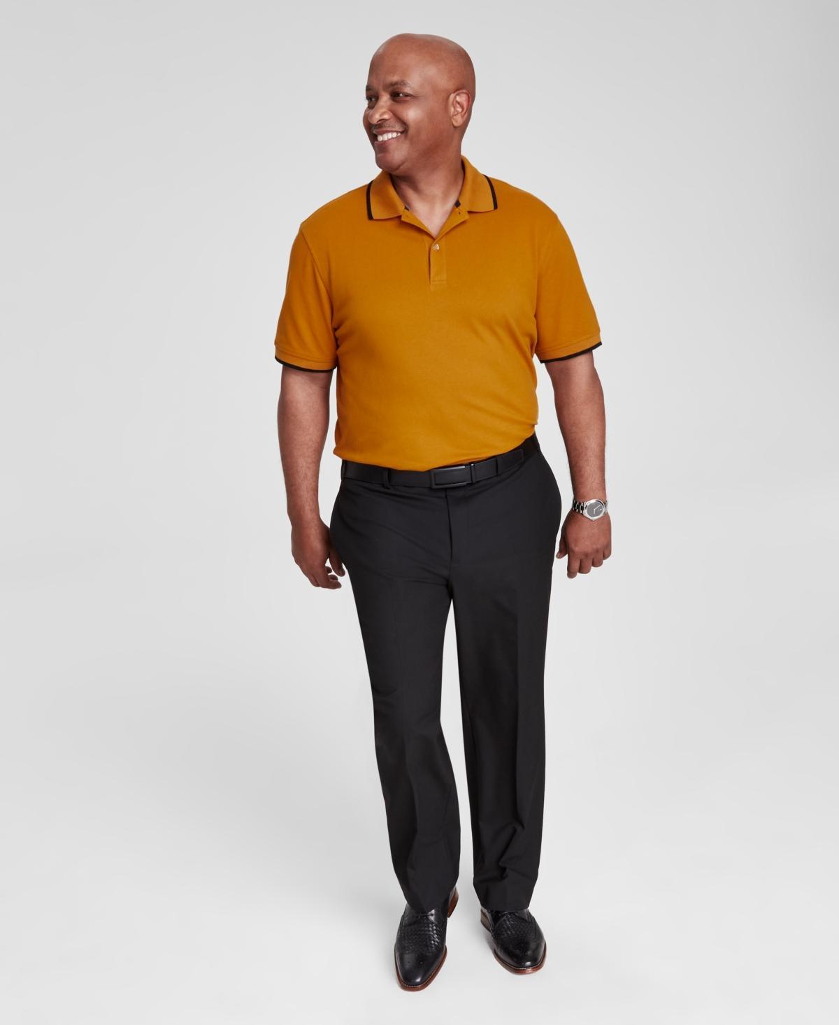 Club Room Mens Regular-Fit Tipped Performance Polo Shirt, Created for Macys Product Image